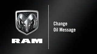 Change Oil Message | How To | 2021 Ram 1500 DT