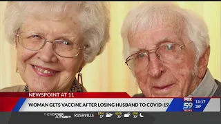 Woman gets vaccine after losing husband to COVID-19