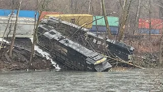 Major Norfolk Southern Train Derailment on the Lehigh line at MP84