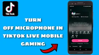 How To Turn Off Microphone In Tiktok Live Mobile Gaming 2024