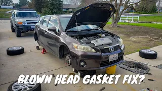 Preventing head gasket failure in your hybrid car! Lexus CT200h / Toyota Prius