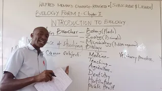 INTRODUCTION TO BIOLOGY. Form 1