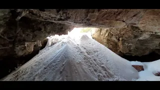 Ice Cave in the Pryor Mountains of Montana