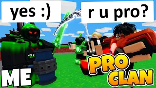 I Tried Out for a PRO Clan, as an ADMIN (Roblox BedWars)