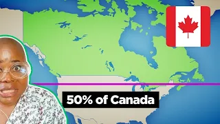 "Why 50% of Canadians Live South Of This Line" Reaction