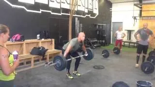 Snatch f  above knees  65 x 1 rep by Umahro Cadogan