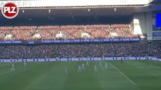 Rangers fans celebrate James Tavernier penalty vs Celtic