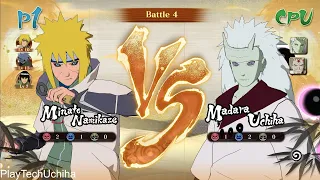 MINATO,,KAKASHI AND MIGHT GYU ,,VS,, MADARA,,OBITO AND HAGOROMO