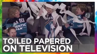 SJ Sharkie + Toilet Paper + Live Television