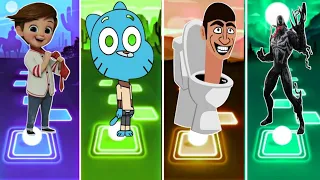 Cute Boy 🆚 Gamball 🆚 Toilet Kibbi 🆚 X-man...❤️❤️ Who is the best..? Tailes hop game..🕺🕺