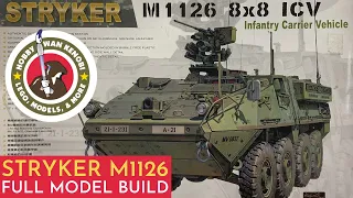 Plastic Scale Model Build - M1126 Stryker AFV CLUB  1/35 - FULL BUILD VIDEO