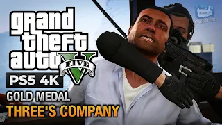 GTA 5 Mission #26 Three's Company | Gold Medal Guide - 4K 60fps |
