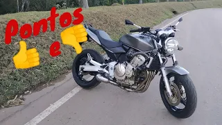 Pontos positivos e negativos Hornet carburada