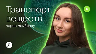 Транспорт веществ через мембрану | Катя Грицай | Биология ЕГЭ