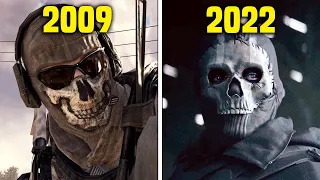 Evolution of Ghost aka Simon Riley in Every CALL OF DUTY Game (2009-2022)