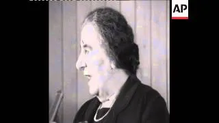 SYND 19-3-69 ISRAEL'S NEW PRIME MINISTER GOLDA MEIR HOLDS HER FIRST PRESS CONFERENCE