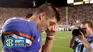 Tim Tebow's voice was done when he played at LSU | The Paul Finebaum Show