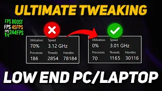 Do This to Get a HUGE FPS Boost on LOW END PC! - Optimize Windows 10/11 for Gaming! (2024)