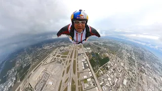 Red Bull Air Force Jumping Into Fort Lauderdale International Airport FLL