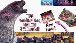 Huge Godzilla X Kong THE NEW EMPIRE Toy Hunt 4 Walmarts !!!