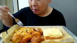 MUKBANG Eats 3 -TWINS NUKE FOOD Dinner / Lasagna,Pasta and Spicy Mexican chicken