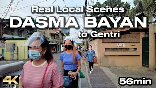 Exploring DASMA BAYAN to General Trias Cavite - Virtual Tour (56min) [4K]