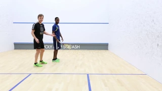 Squash tips: Forehand drop from the front court