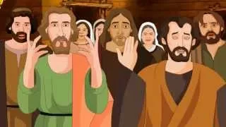 Bible stories for kids - Jesus heals Peter's Mother-in-law ( German Cartoon Animation )