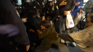 Police CLASH with NYU Protesters, Hit with Batons and Mass Arrest