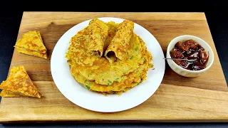 Just grate 1 zucchini and 1 potato! I've never had such delicious food! Easy Vegetable Pancakes!