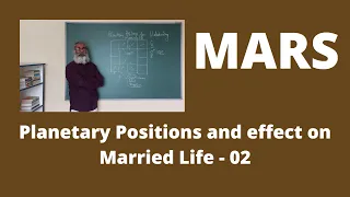 Class - 240 // Planetary Positions and their effects on Married life - Mars