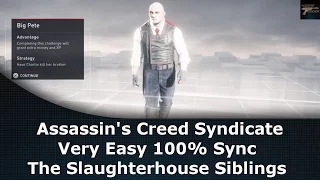 Assassin's Creed Syndicate Very Easy 100% Sync The Slaughterhouse Siblings