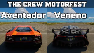 The Crew Motorfest - Lamborghini Aventador LP 700-4 vs Lamborghini Veneno - Drag Race