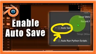 Blender Tutorial: How To Enable Auto Save In Blender