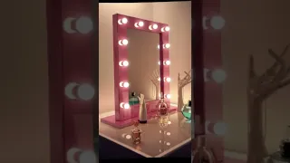Wall Mounted Hollywood Makeup Lighted Mirror--LITEHARBOR