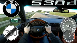 BMW E39 530d INDIVIDUAL TOP SPEED NO LIMIT AUTOBAHN GERMANY