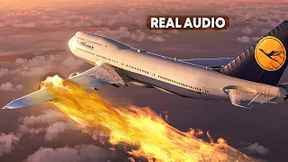 Bursting into Flames After Takeoff Over New York | Boeing 747-8 on Fire (With Real Audio)