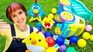 Развивающее видео с игрушками для детей. Давай почитаем с Капуки Кануки -  Маша и КОШКА