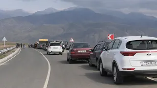 Ethnic Armenians wait for news of loved ones in Nagorno-Karabakh as Lachin Corridor remains closed