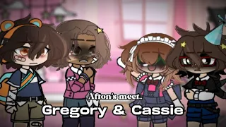 || Afton’s meet Gregory & Cassie || FNaF || Gacha ||