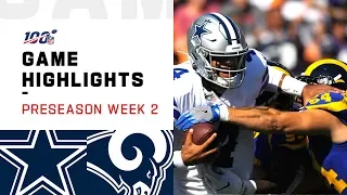 Cowboys vs. Rams Preseason Week 2 Highlights | NFL 2019