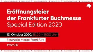 Eröffnungsfeier der Frankfurter Buchmesse Special Edition 2020