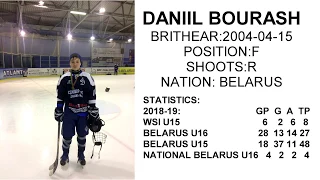 Daniil Bourash, 2004, forward. 2021 CHL Import draft, 2022 NHL Draft eligible