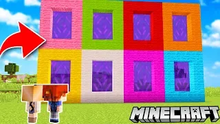 8 NOWYCH PORTALI W MINECRAFT! 😱 CZY UDA NAM SIĘ DO NICH WEJŚĆ? | Vito i Bella