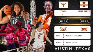 No. 5 Texas vs Iowa State | Big 12 | 2.17.24