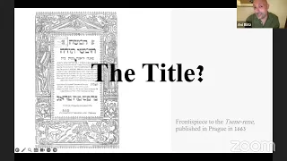 The Tsenerene: The Most Popular Yiddish Book in History