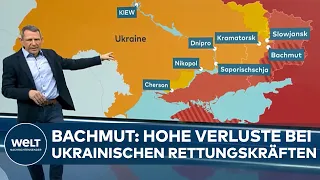 UKRAINE-KRIEG: Der aktuelle Frontverlauf und die prekäre Lage in Bachmut