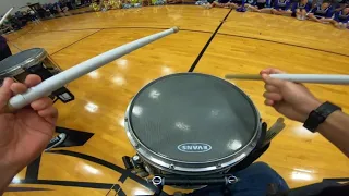 IHS Drumline Pep Rally Snare Headcam | 3/10/2023