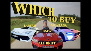 Mustang, Lambo, BMW 24v drift, the best choice to buy a drift car