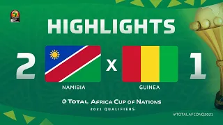 HIGHLIGHTS | #TotalAFCONQ2021 | Round 6 - Group A: Namibia 2-1 Guinea